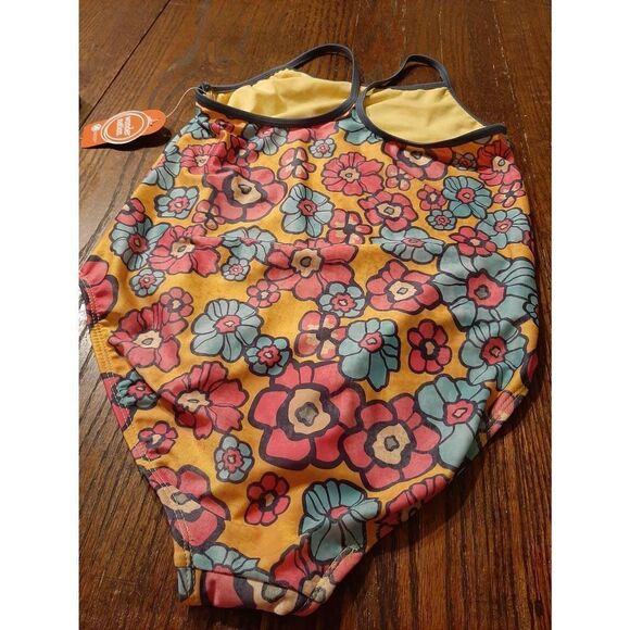 New Girl XL 14/16 Wonder Nation UPF50+ One Piece Swimsuit Bathing Suit NWT - Picture 3 of 3